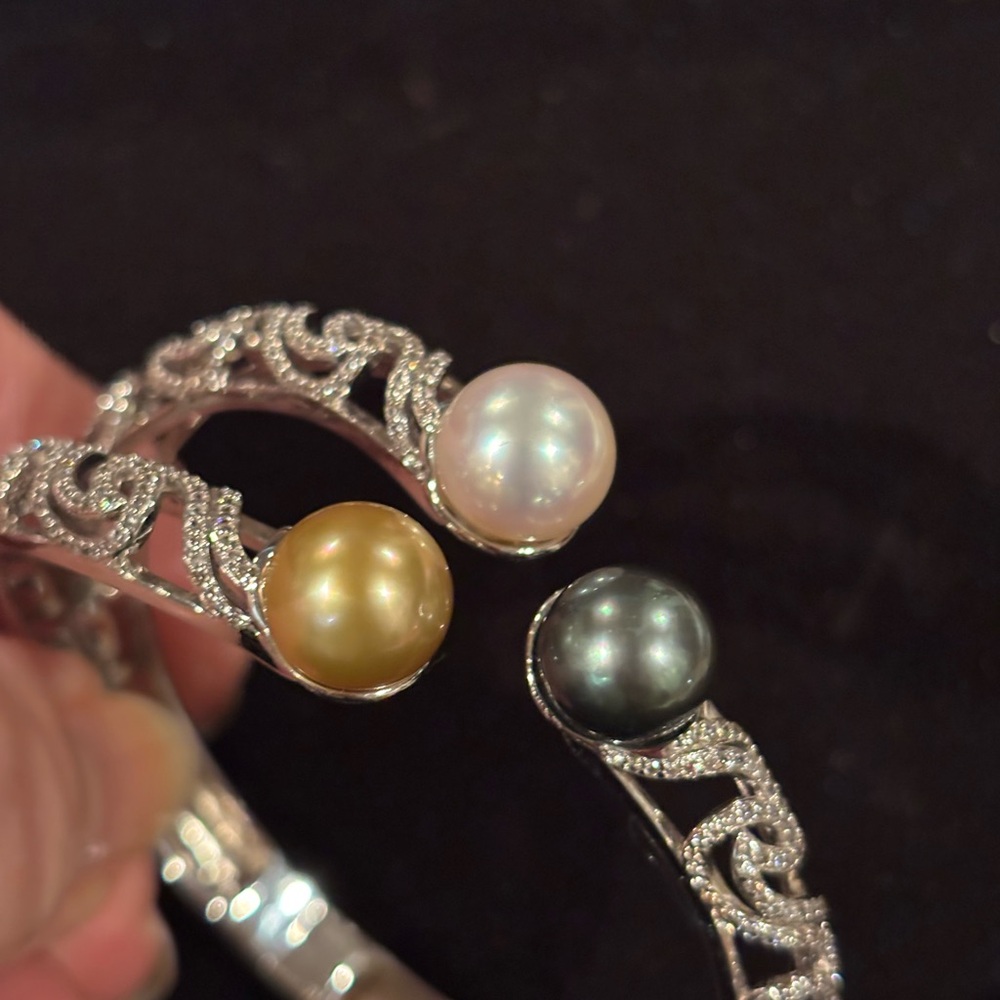 Estate 3 Oceans Sterling Silver Bracelet